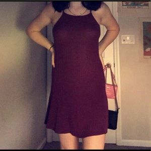 brandy melville maroon dress